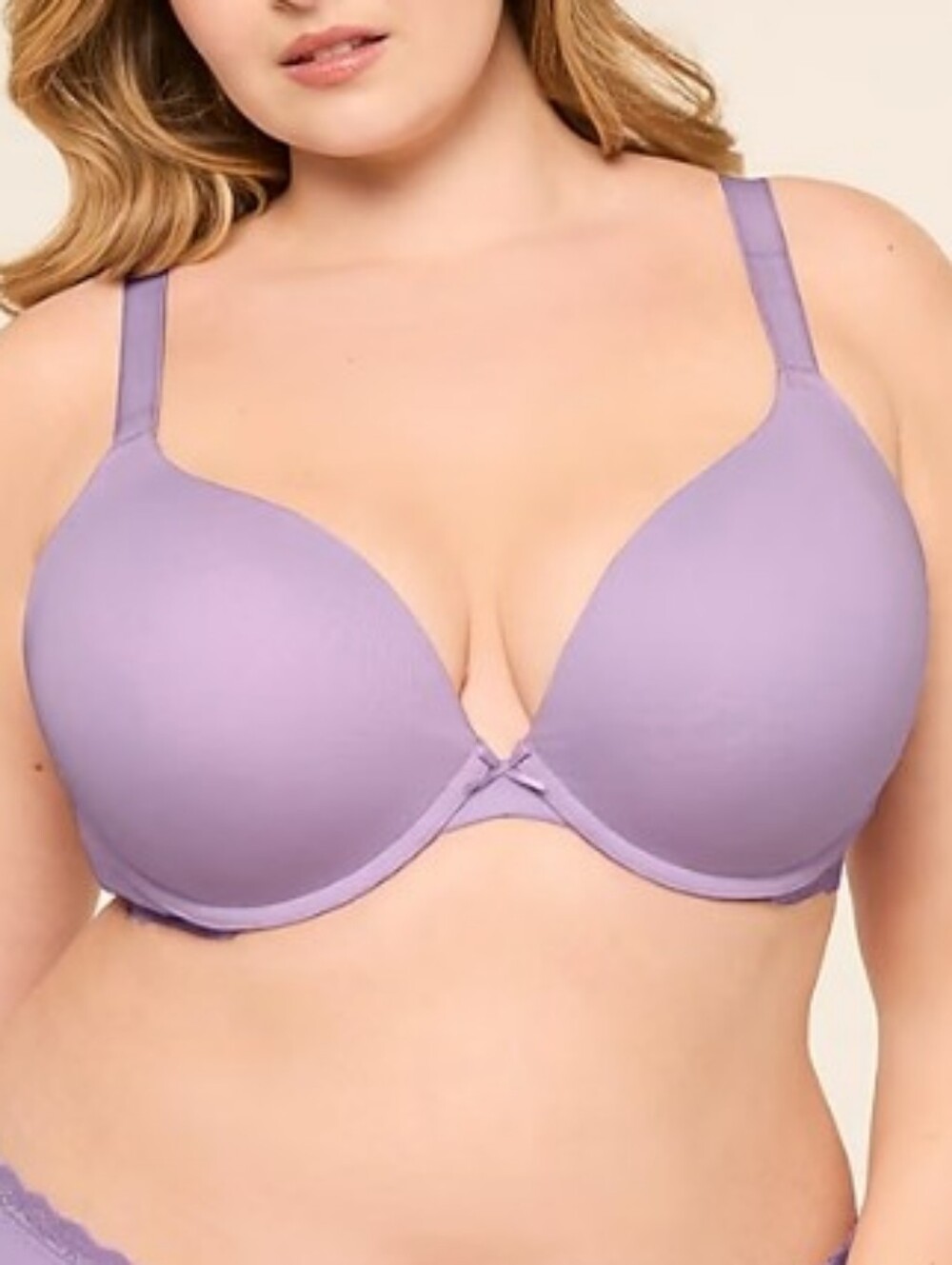Cacique 48DD Cotton Boost Plunge Bra
